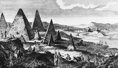ユウ Egypt: Pyramids, C1780. /Nfanciful View Of The Pyramids In Egypt