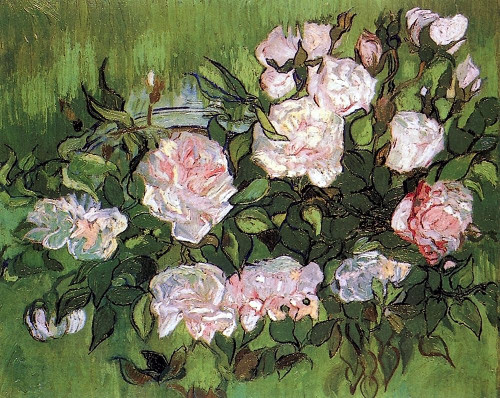 Pink Roses Vincent Pink Roses Poster Print by Vincent Van Gogh - Item # VARPDX374532 ...