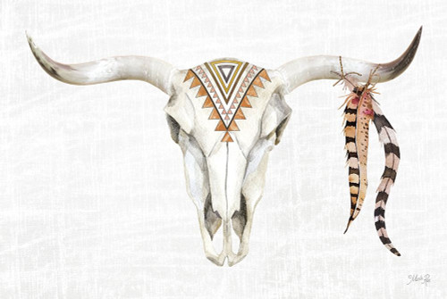 Fall Steer Skull By Marla Rae - Beige main image 0