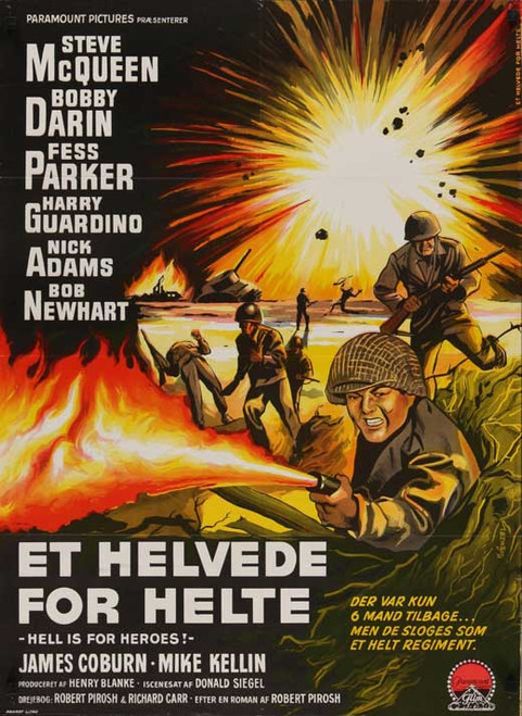 ★突撃隊★映画チラシ★当時物★レア物★銀座★hell is for heroes Hell Is for Heroes Movie Poster Print (27 x 40) - Item
