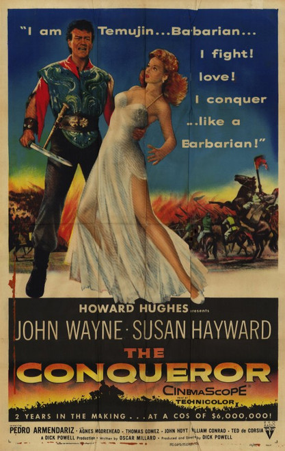 “The Conqueror” Original British Quad Poster - Movie Poster main image 0