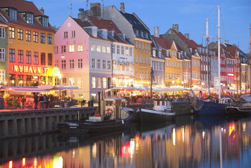 Nyhavn Harbour in Copenhagen. Poster Print by Loop Images Ltd. (17 x 11 ...