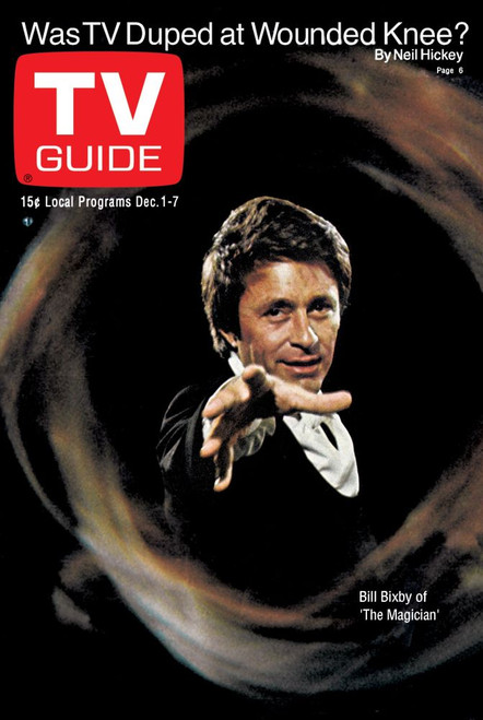 The Magician, Bill Bixby, Tv Guide Cover, December 1-7, 1973. Ph