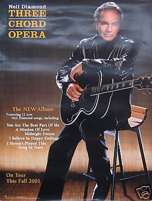 Neil Diamond Three Chord Opera Poster - Item # RAR9992585 - Posterazzi
