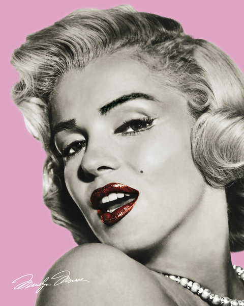 Marilyn Monroe Pink Lips Poster Poster Print - Item # VARGBEMP0913
