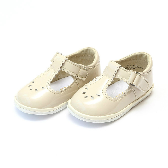 angel baby shoes white