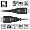 8K Plenum Active Optical HDMI Fiber Cables
