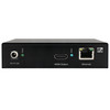 Rear view of the Key Digital KD-IP1080Rx, displaying all available connection ports including HDMI and Ethernet.