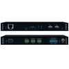 Rear view of the KD-IP1022DEC-II decoder, highlighting the various connection ports including HDMI and Ethernet.