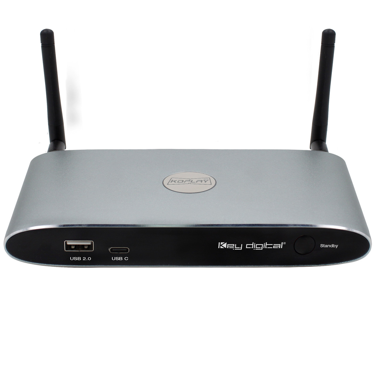 Rear view of the Key Digital KD-BYOD4K showing connection ports.
