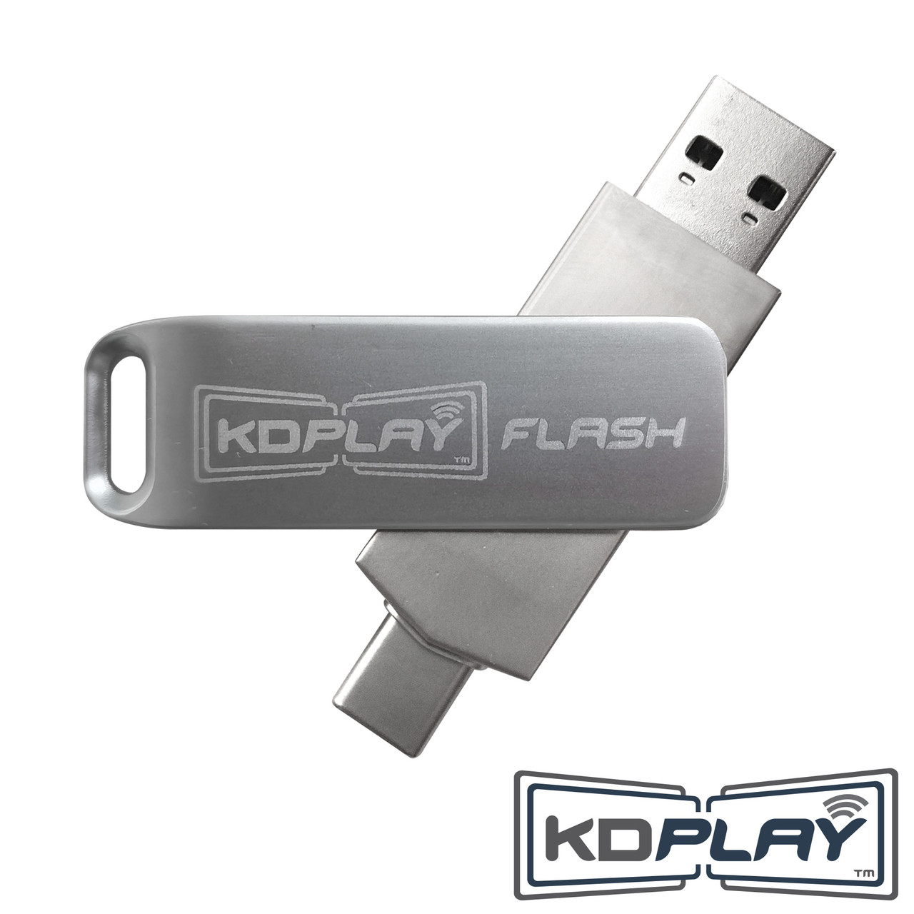 Front view of the Key Digital KD-BYODFD flash drive.