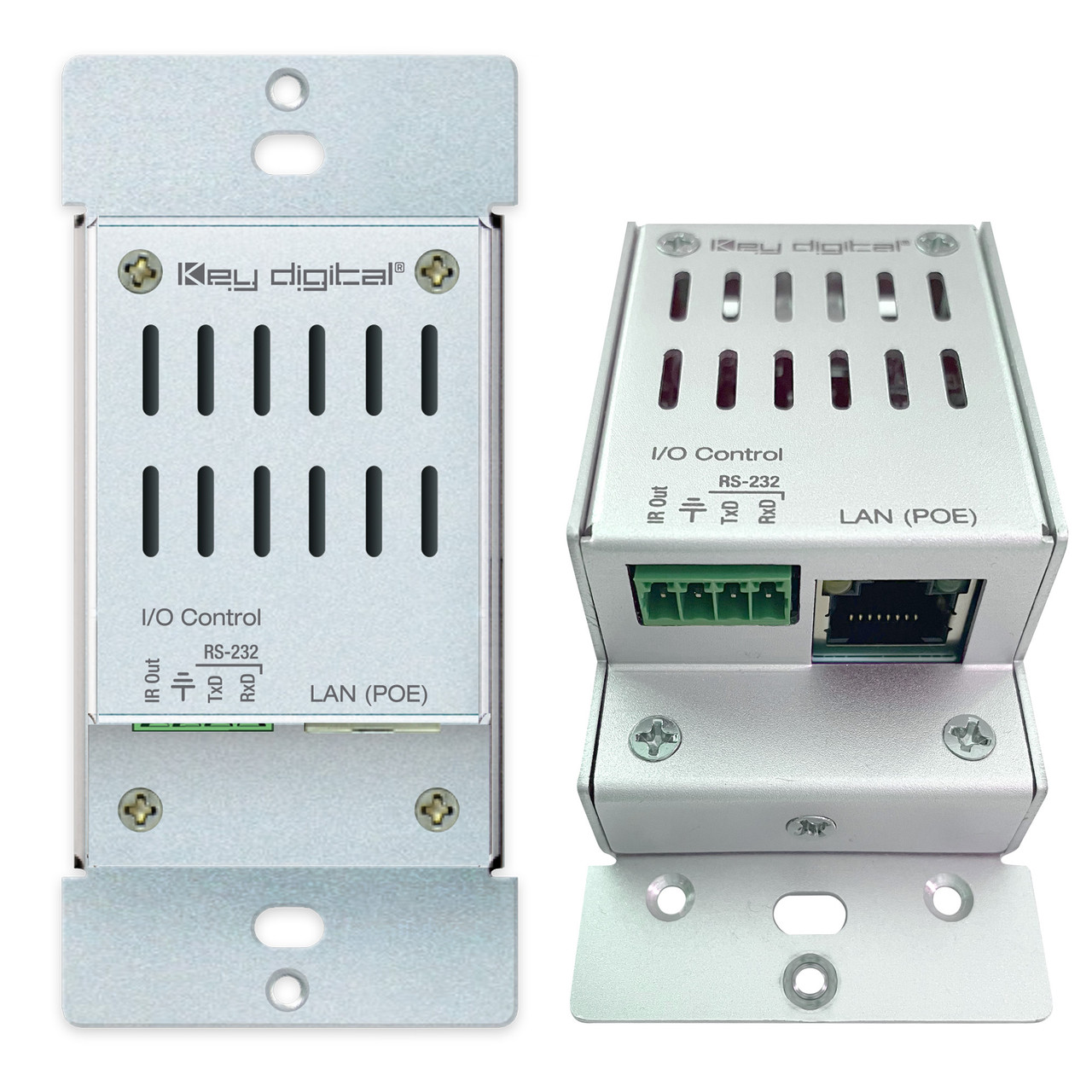 Rear view showing the connection terminals.