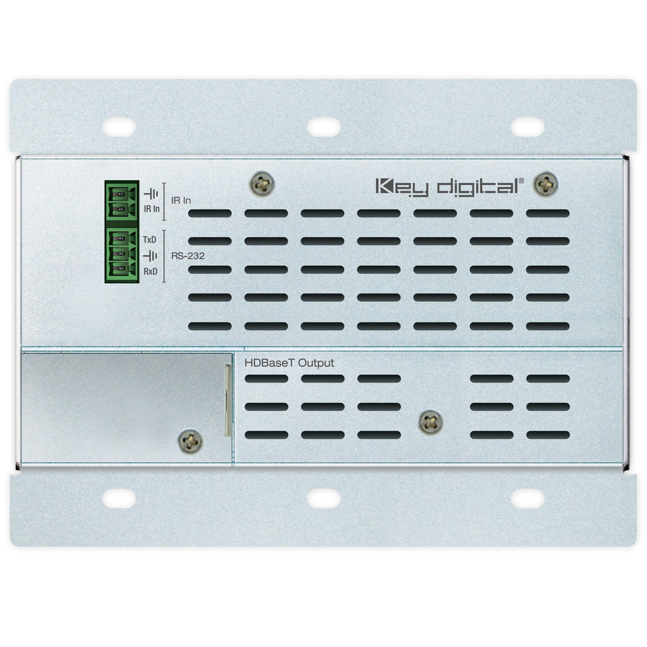 Side view highlighting the device's design.