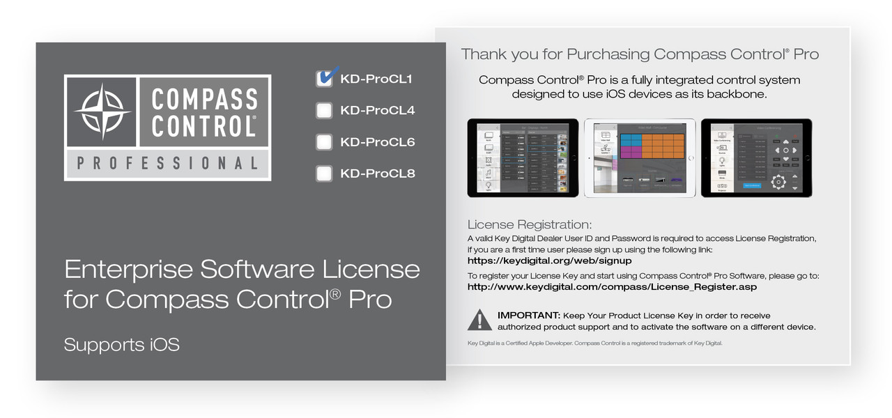 Single User Compass Control Pro License