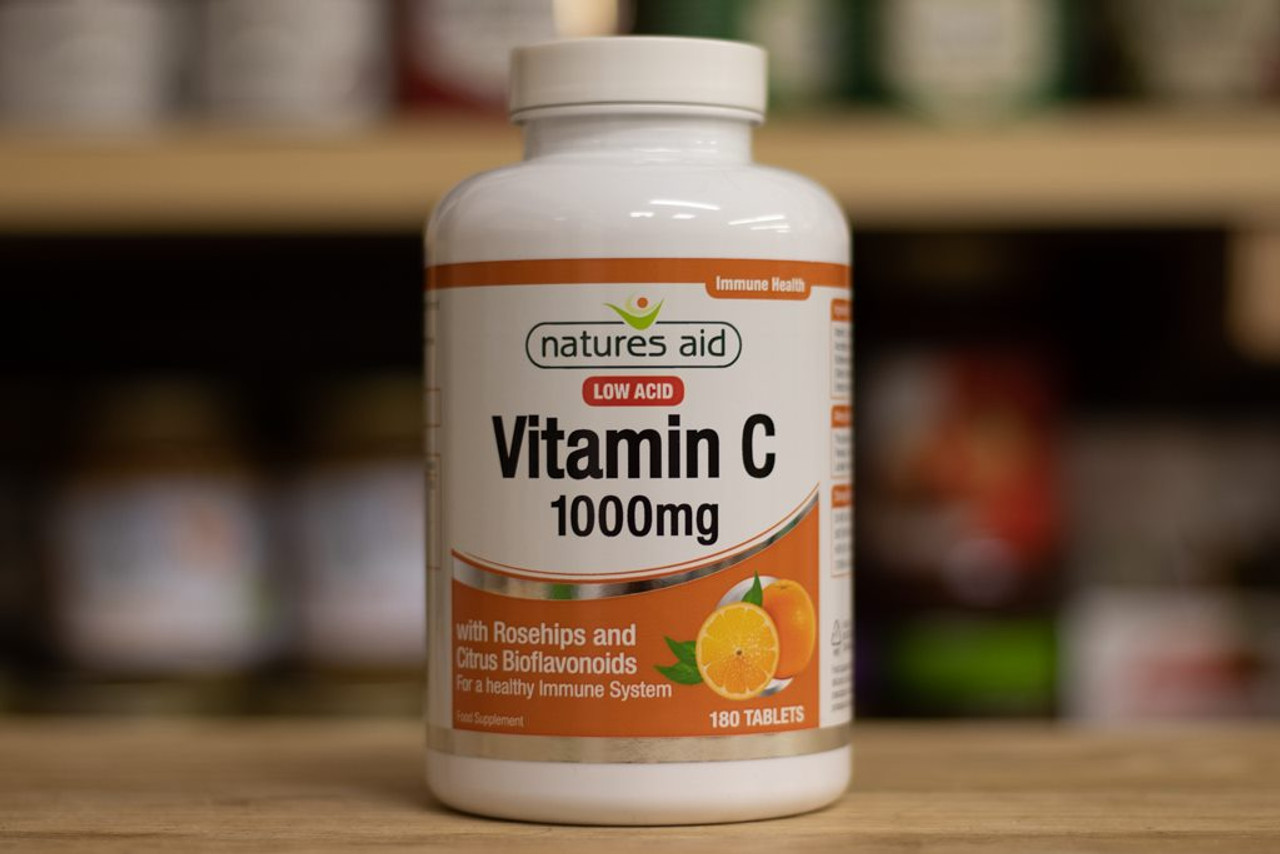 Natures Aid Vitamin C Tablets 1000mg 180 Tablets