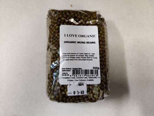 I Love Organic Mung Beams 500g