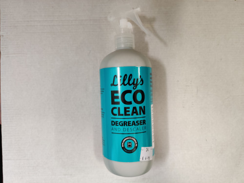 Lilly's Eco Clean Degreaser and Descaler with lemongrass essential oil 500ml