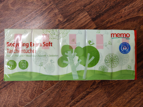 Memo Recycling Extra Soft 10 Tissue Pack