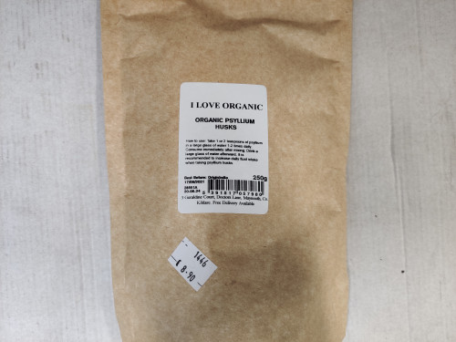 I Love Organic Psyllium Husks 250g