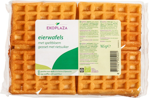Ekoplaza Organic Egg waffles spelt flour 165g
