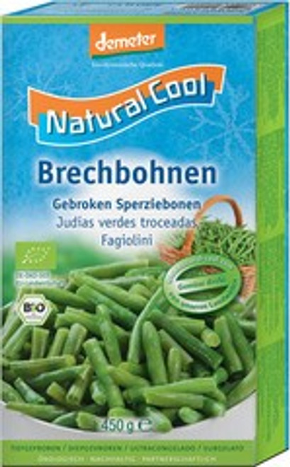 Natural Cool Frozen Organic Green beans 450g