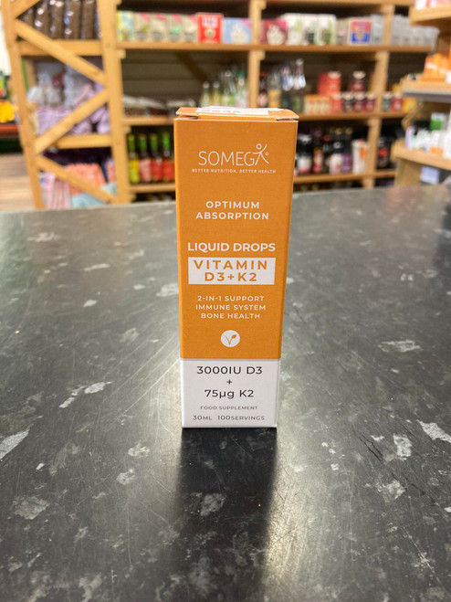 Somega Vitamin D3 + K2 Liquid Drops 30ml