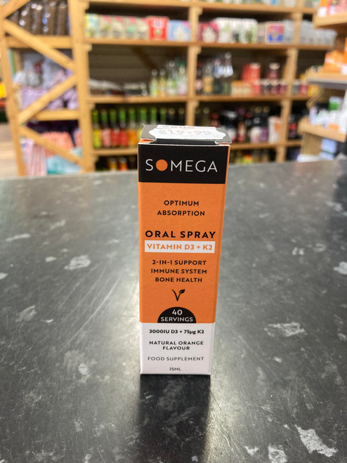 Somega Vitamin D3 + K2 Oral Spray 15ml