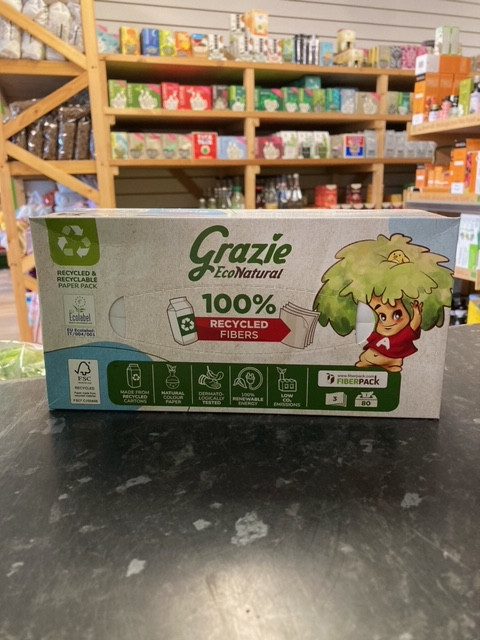 Grazie Eco Natural Facial Tissues 80 Facial Tissues