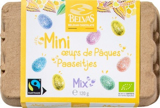 Organic Belvas mini easter eggs 120g