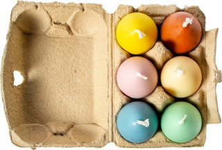 Brassikaarsen  Candle egg-carton 430g (6 pcs)