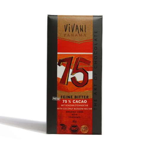 Vivani chocolate, 75% cacao