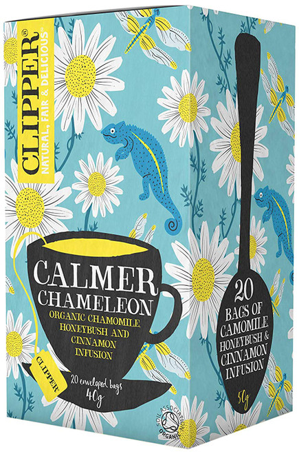 Clipper Organic Calmer Chameleon 20 Enveloped Bags 35g