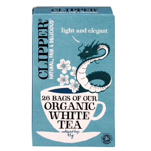 Clipper Organic White Tea 26 Unbleached Bags 45g