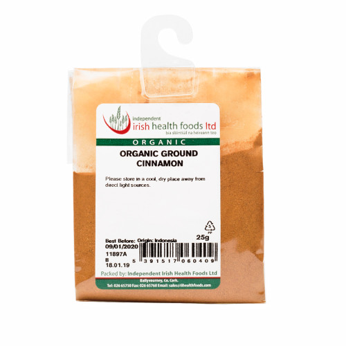 Organic Ground Cinnamon 25g 
