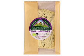 Bastiaansen Organic Basil and Garlic Cheese 150g