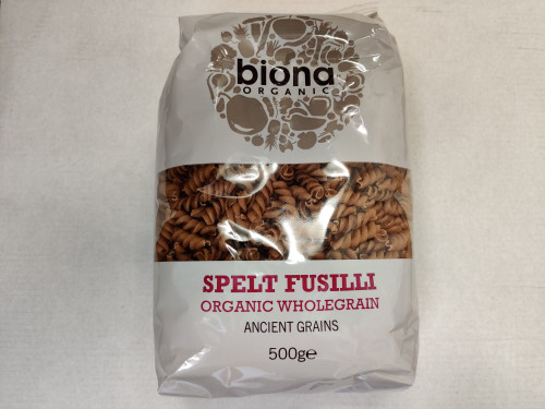 Organic Biona Wholegrain Spelt Fusilli