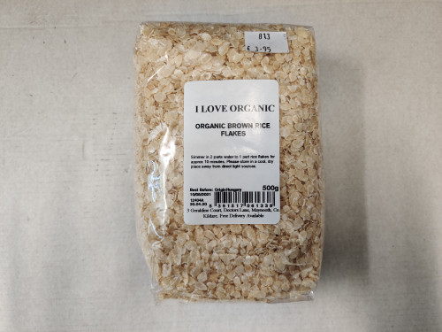 I Love Organic Brown Rice Flakes 500g