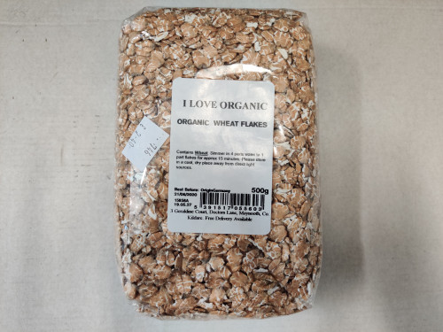 I Love Organic Wheat Flakes 500g