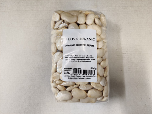 I Love Organic Butter Beans 500g