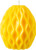 Beeswax-candle wavy egg De Muisjes 110g