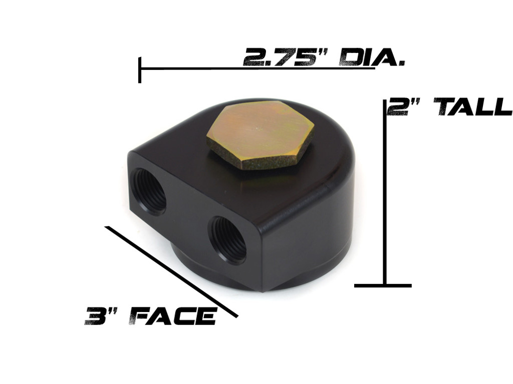 Oil Filter Adapter 22-593 Product Dimensions