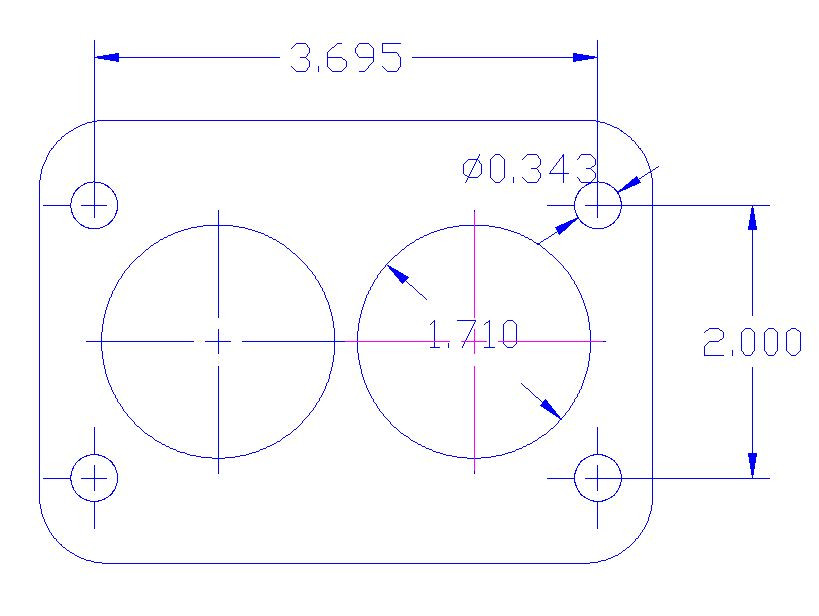 Canton Racing 85–030 Vergaser-Adapter | 2,5 Cm Phenolharz | Für Rochester 2-barrel Vergaser | Justierbar