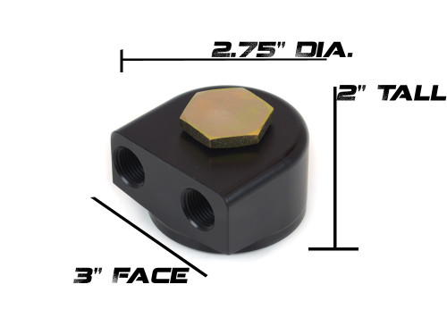 Canton 22-595 Remote Oil Filter Adapter Product Dimensions