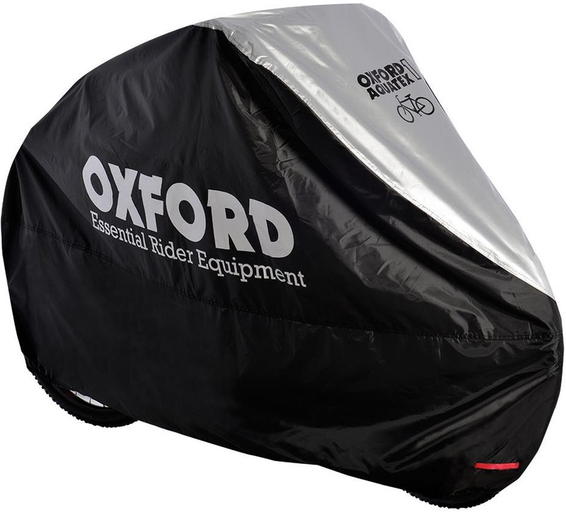 The Oxford Aquatex bike cover keeps your bike dry and protected from the elements. You get three sizes to choose from to fit one, two or three bike frames. The Aquatex is great for if you don’t have the room to store your bike in a garage or shed.
Oxford's Aquatex bike cover is made from tough 100-denier polyester which is double-stitched for strength and durability. When you're not using it, it folds up into a compact package for storage.