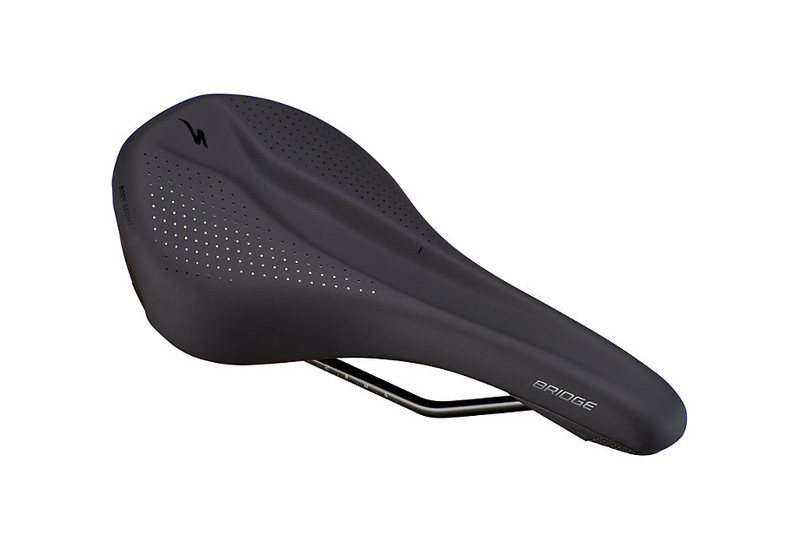 The Bridge Sport is the perfect saddle choice for both on- and off-road expeditions. The broad, flat profile allows for added control, while the patented Body Geometry channel is optimized to assure proper blood flow to sensitive arteries.
This Sport version is equipped durable, strong steel rails, as well as an even softer density, Level III padding for extra comfort.