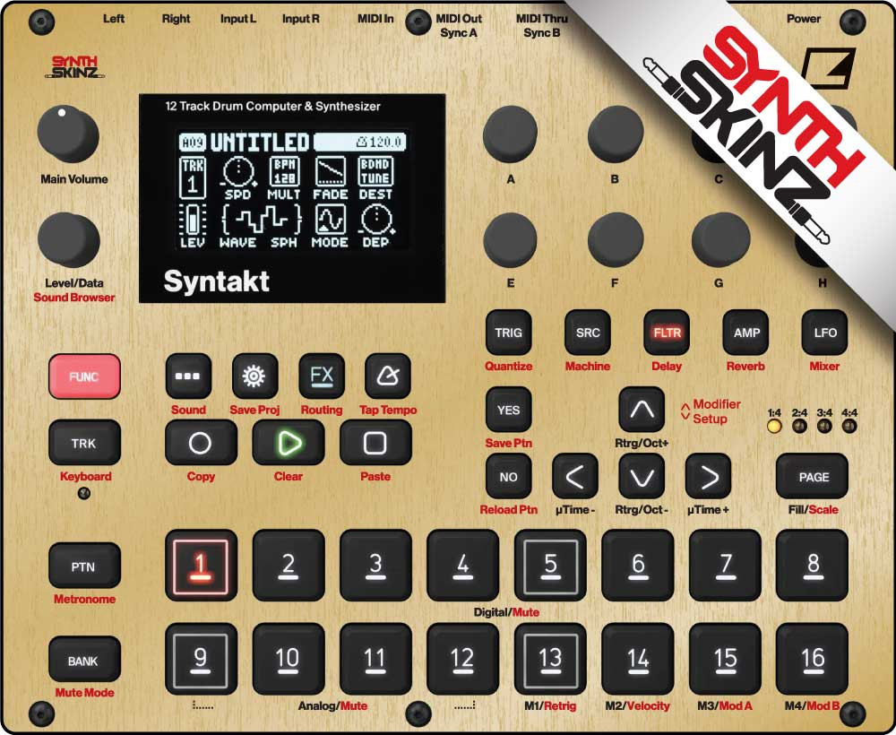 Elektron Syntakt Skinz - Metallic