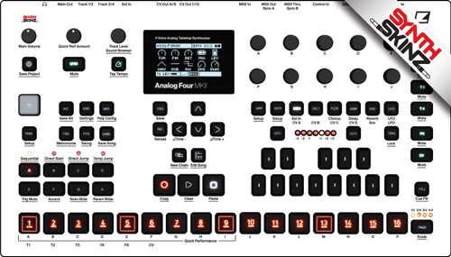 Elektron Skinz - Elektron Analog Four MKII Skinz - synthskinz