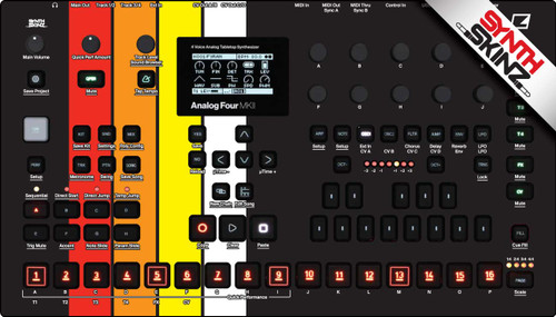 Elektron Skinz - Elektron Analog Four MKII Skinz - synthskinz