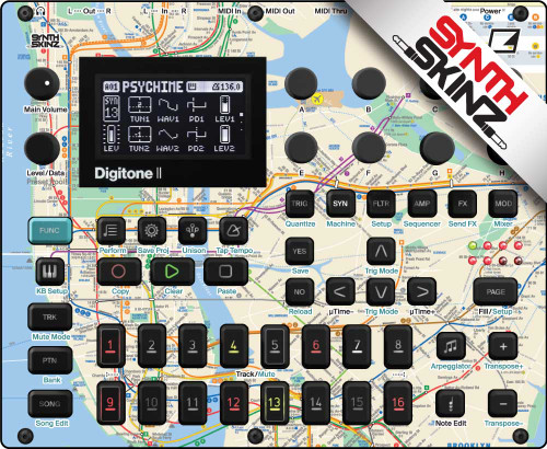 Elektron Digitone II Skinz - Subway