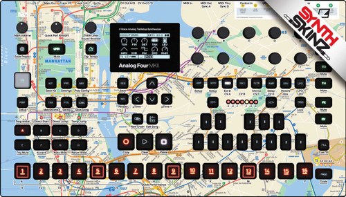 Elektron Analog Four MkII Skinz - Subway